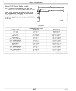 Alternative view of John Deere 1705, 1715 & 1735 Integral Planters Worldwide Edition (765101- ) Operator's Manual (OMA103723)