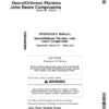 John Deere Componentsfor Deere/Orthman Planters Worldwide Edition (765101-) Operator's Manual (OMA103921)
