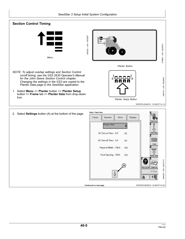 John Deere SeedStar 3 HP Monitor Applies to: 1725, 1775NT, 1795, DB44, DB60, DB80, DB88, & DB90 ExactEmerge Planters North America (760101-770100) Operator's Manual (OMA104913) - Image 3