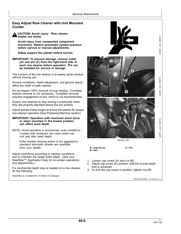 John Deere 1775NT MaxEmerge 5e (Non CCS) Planters (770101-775100) (North American) Operator's Manual (OMA110691) - Image 2