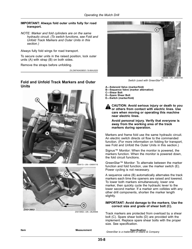 John Deere 740A Mulch Drill (790101-) (European Edition) Operator's Manual (OMA125518) - Image 2