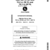 John Deere 1890 No-Till Air Drill 15.2 m (50 ft), 18.3 m (60 ft) Operator's Manual (OMA125574)