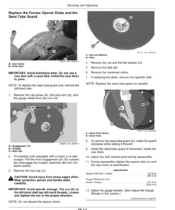 Alternative view of John Deere 1705 6X2 Twin-Row MaxEmerge 5 Planters (790101-) Operator's Manual (OMA125959)