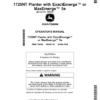 John Deere 1725NT Planter with ExactEmerge or MaxEmerge 5e (795101-) (North America) Operator's Manual (OMA129560)