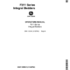 John Deere F311 Series Integral Bedders Operator's Manual (OMA13006A)