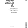 John Deere 825, 825A, 825B, 825C Integral 2-Way Moldboard Plows Operator's Manual (OMA13486)