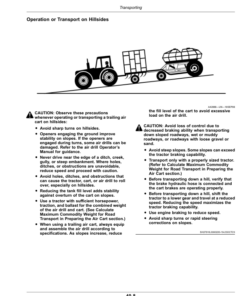 Alternative view of John Deere C350L, C350T, C400L, C400T, C500L, C500T, C550L, C550T Air Cart (805101-810100) (North America Edition) Operator's Manual (OMA139301)