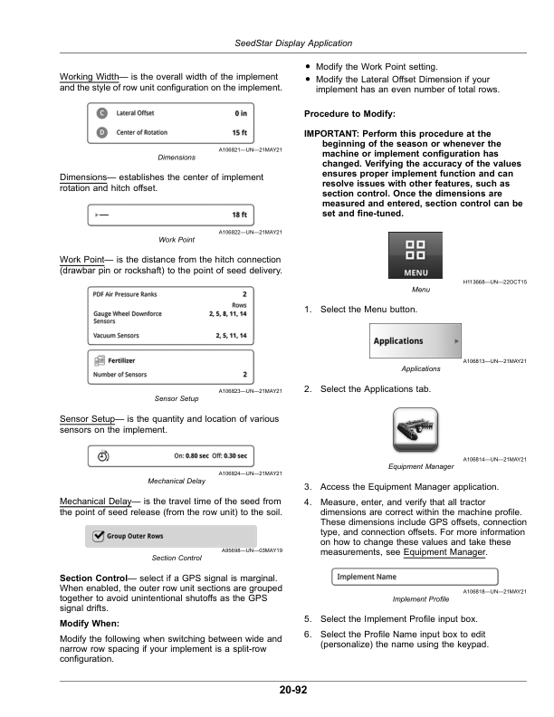 John Deere Planter SeedStar 4 Monitor (775101-) (Worldwide Edition) Operator's Manual (OMA141578) - Image 2