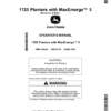 John Deere 1725 Planters with MaxEmerge 5 (810101-) (North American) Operator's Manual (OMA142949)