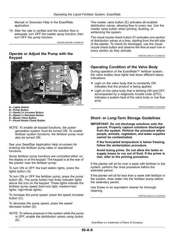 John Deere 1725C Planter with ExactEmerge or MaxEmerge 5e (Serial No. 814101-) Operator's Manual (OMA146326) - Image 2