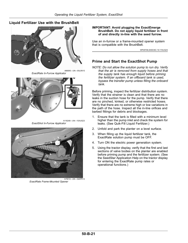 John Deere 1725C Planter with ExactEmerge or MaxEmerge 5e (Serial No. 814101-) Operator's Manual (OMA146326) - Image 3