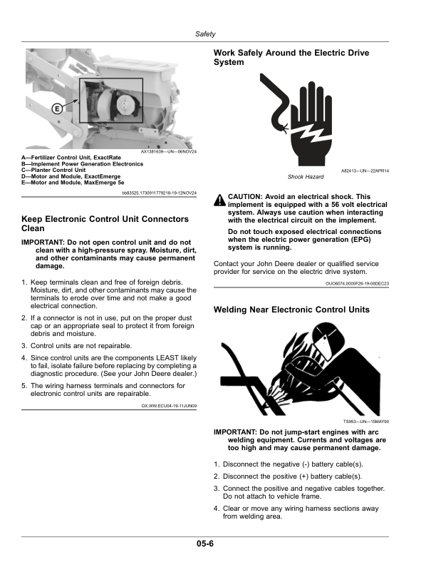 John Deere 1795 Planter with ExactEmerge or MaxEmerge 5e (Serial No. 814101-) Operator's Manual (OMA146329) - Image 2