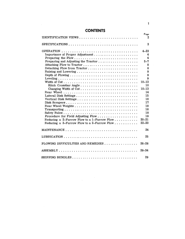 John Deere 475 Series Integral Disk Plows Operator's Manual (OMA14806) - Image 2