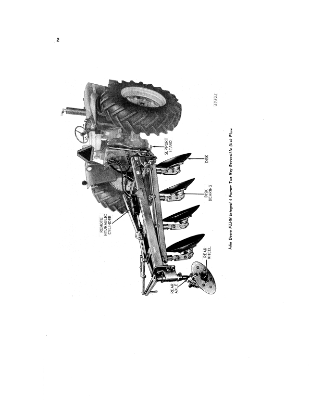 John Deere F230H Disk Plow Operator's Manual (OMA15058) - Image 2