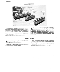 Alternative view of John Deere F920 Series Roller Packers Operator's Manual (OMA15740)