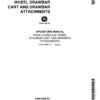 John Deere F931H Hydraulic Wheel Drawbar Cart & Attachments Operator's Manual (OMA15880)