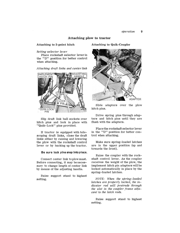 John Deere F225 Series Integral Disk Plow Operator's Manual (OMA16516) - Image 2