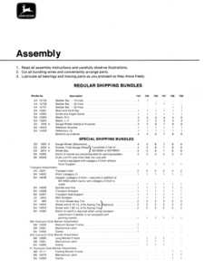 Alternative view of John Deere 700 Series Integral Flexible Bedder Operator's Manual (OMA17489)