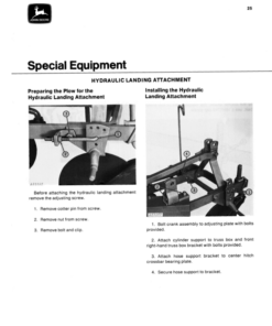 Alternative view of John Deere 1150, 1250 Integral Moldboard Plows Operator's Manual (OMA22704)