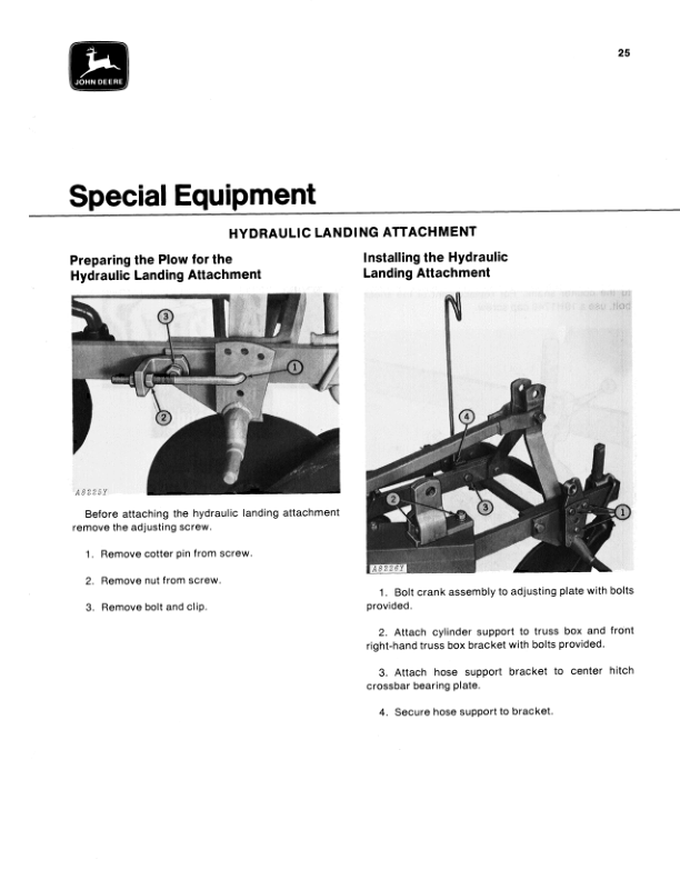 John Deere 1150, 1250 Integral Moldboard Plows Operator's Manual (OMA22704) - Image 2