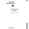 John Deere 930 Series Roller Harrows Operator's Manual (OMA26259)