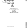 John Deere Nos. 202 , 202H Two-Bottom Two-Way Tractor Plows Operator's Manual (OMA311052)