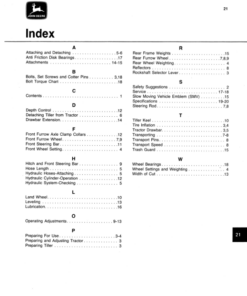 Alternative view of John Deere 8500 Disk Tiller Operator's Manual (OMA32737)