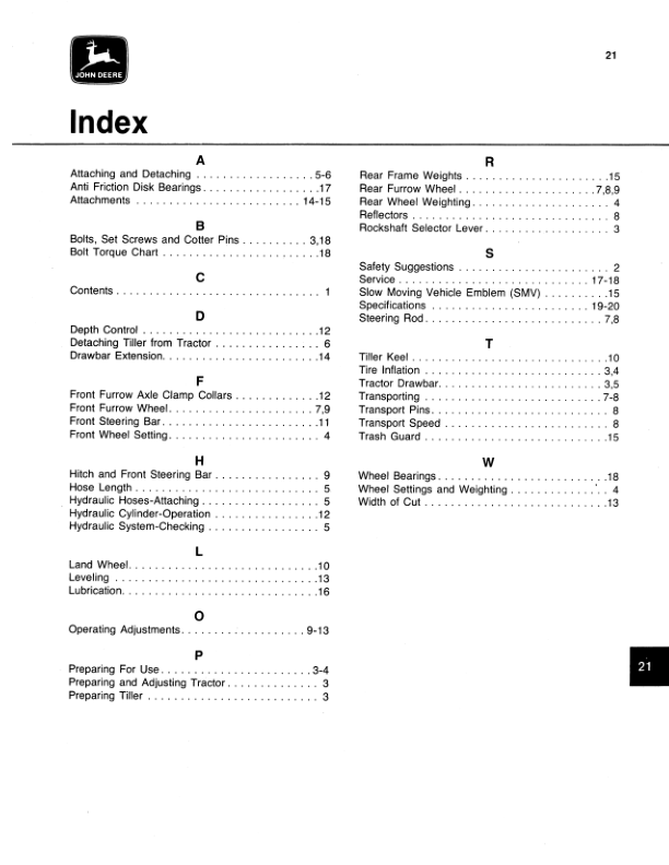 John Deere 8500 Disk Tiller Operator's Manual (OMA32737) - Image 2