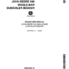 John Deere 990 Subsoiler Bedder Operator's Manual (OMA33800)