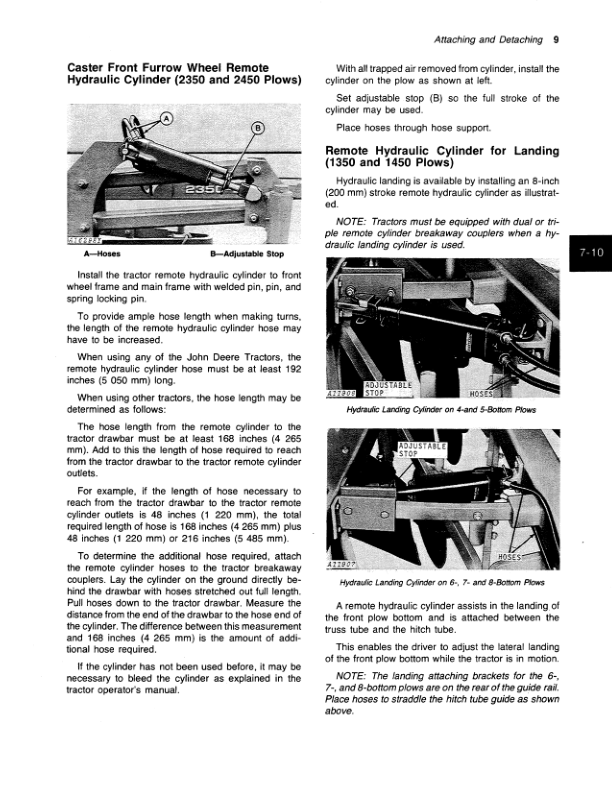 John Deere 1350, 1450, 2350, 2450 Series Semi-Integral Moldboard Plows Operator's Manual (OMA35294) - Image 2