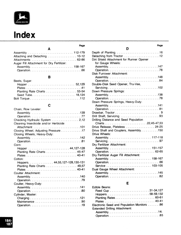 John Deere 7000 Drawn (Cotton & Corn) Planters 6RW, 8RN, 8RW, 12RN Operator's Manual (OMA37309) - Image 3