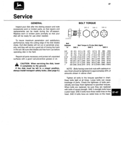 Alternative view of John Deere 230 Wing-Fold Power-Flex Disk (026501-) Operator's Manual (OMA37973)