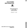 John Deere Electronic Seed Monitor Operator's Manual (OMA38237)