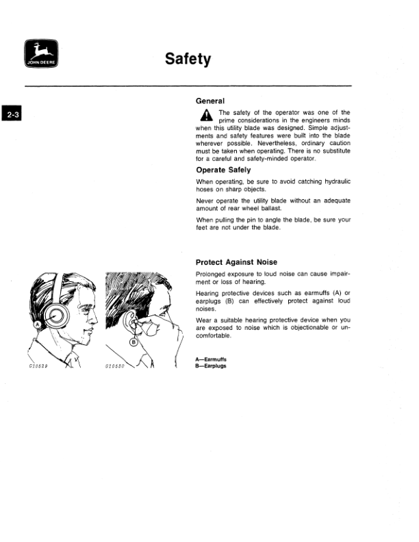 John Deere 423 Front Mounted Utility Blade Operator's Manual (OMA39583) - Image 2