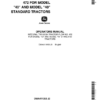 John Deere Integral Two-Disk Tractor Plow No. 472 Operator's Manual (OMA411053)