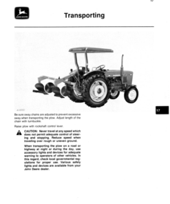 Alternative view of John Deere 30 Integral Plow Operator's Manual (OMA41131)