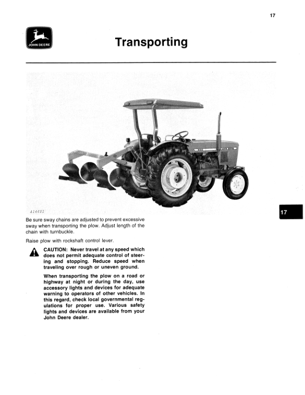 John Deere 30 Integral Plow Operator's Manual (OMA41131) - Image 2