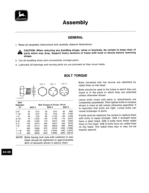John Deere 610, 810 Finishing Harrow Operator's Manual (OMA41513) - Image 2