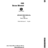 John Deere 666 Snow Blower Operator's Manual (OMA41698)