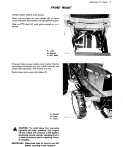Alternative view of John Deere 666 Snow Blower Operator's Manual (OMA41698)