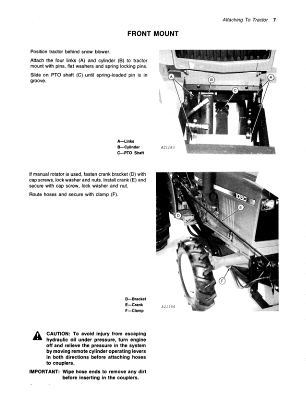 John Deere 666 Snow Blower Operator's Manual (OMA41698) - Image 2