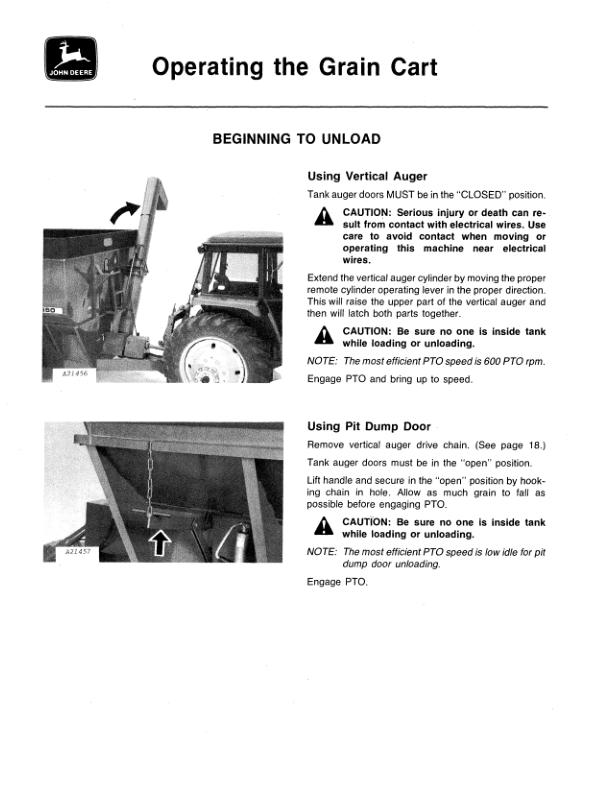 John Deere 650 Grain Cart Operator's Manual (OMA42227) - Image 2