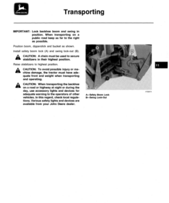 Alternative view of John Deere 1550 Backhoe Operator's Manual (OMA42432)