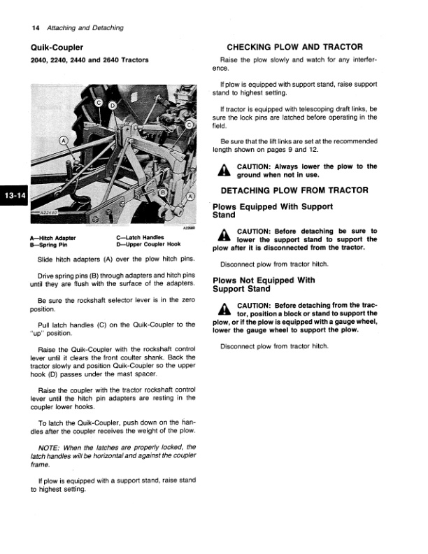 John Deere 35, 45 Integral Moldboard Plow Operator's Manual (OMA43507) - Image 2