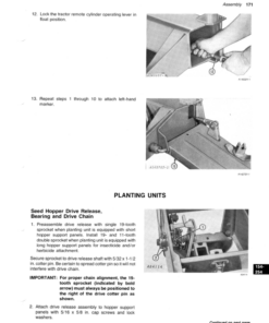 Alternative view of John Deere 7000 Drawn (Cotton & Corn) Planters 6RW, 8RN, 8RW, 12RN Operator's Manual (OMA45339)