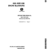 John Deere 686, 696 Snow Blowers Operator's Manual (OMA45375)