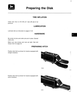 Alternative view of John Deere 1635 Disk Harrow Operator's Manual (OMA46835)