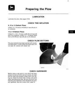 Alternative view of John Deere 3700 Flex Drawn Moldboard Plow Operator's Manual (OMA49086)