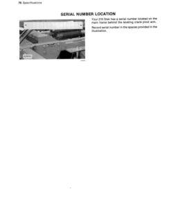 Alternative view of John Deere 215 Standard, 215 DuraCushion Disks Operator's Manual (OMA50492)