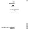 John Deere 900 V-Ripper Operator's Manual (OMA50726)